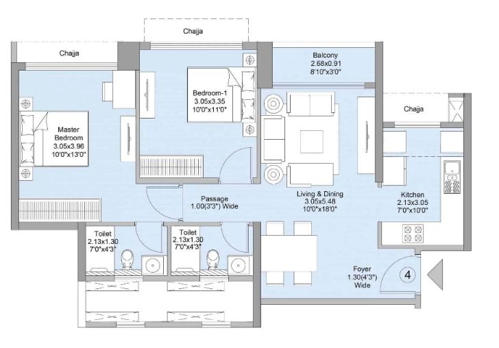2bhk
